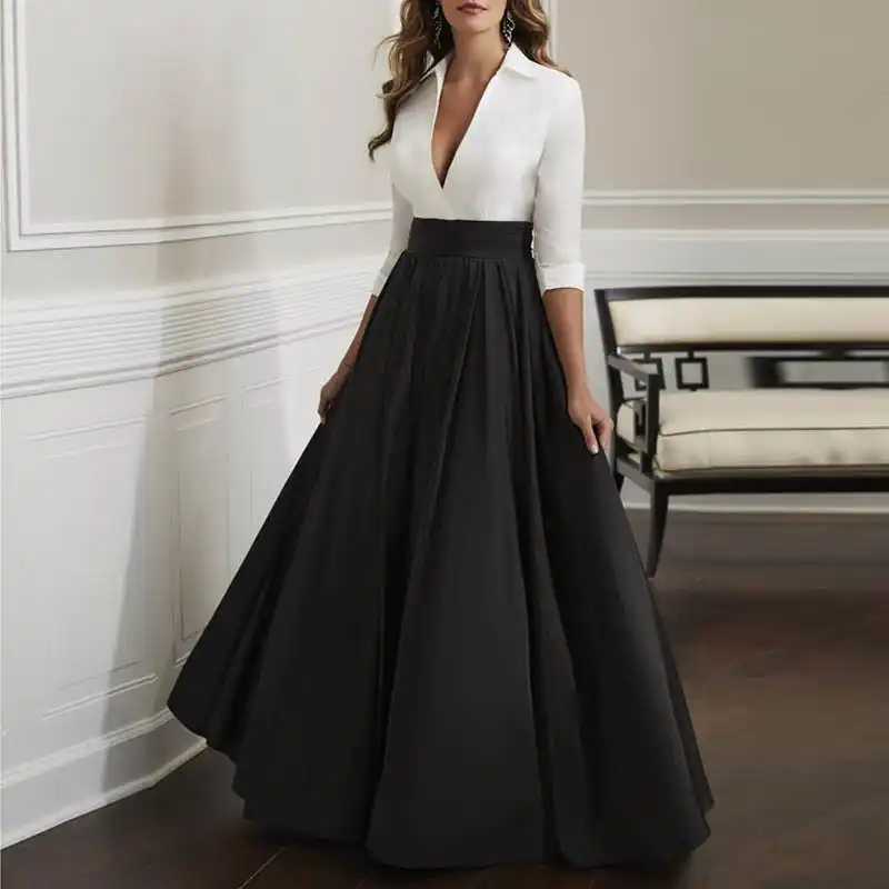 black evening skirts full length