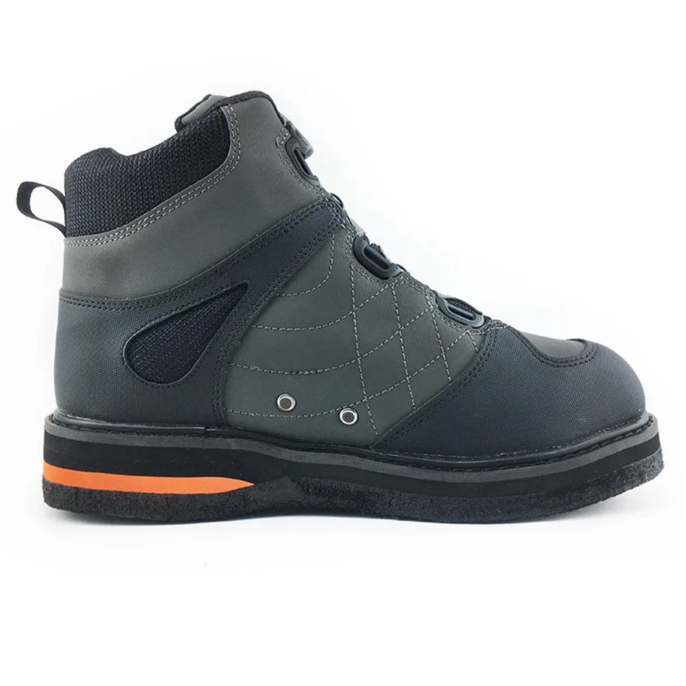 Original JEERKOOL Fly Fishing Waders Aqua Shoes Self-lock Felt Sole With Nails Self Locking Fish Waders Mesh Fabric Boots
