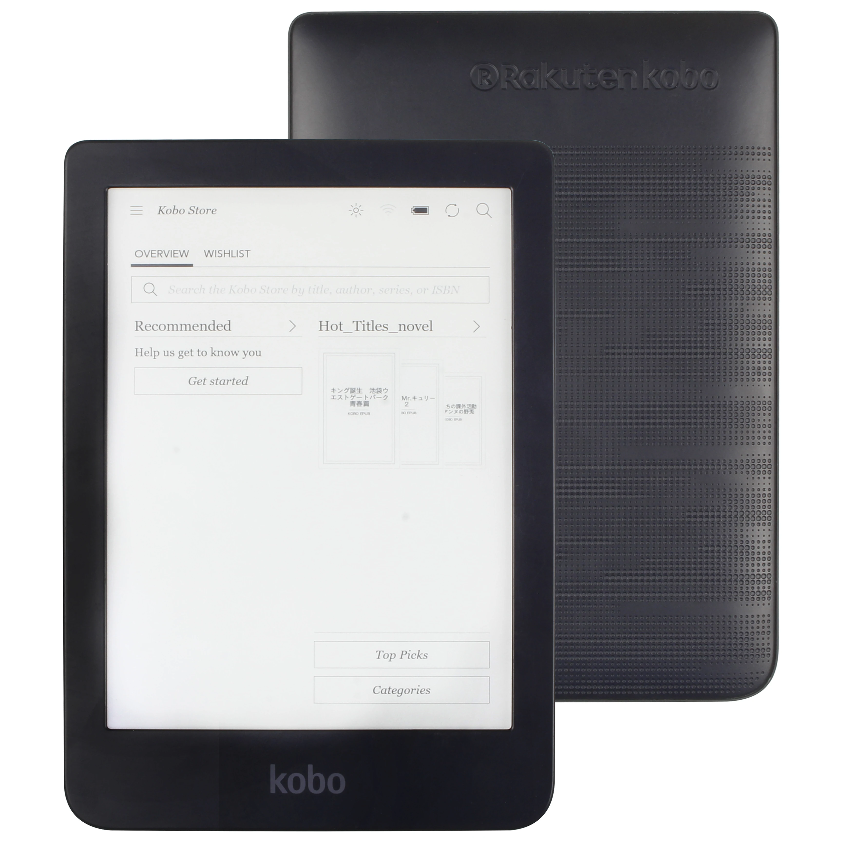 KOBO Clara HD N249 eReader Touch screen e Book Reader e-ink Front Light  e-books Reader white / warm light