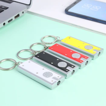 

Portable LED Flashlight Outdoor Emergency Mini Keychain Light Button Battery Hand Pocket Flashlight for Camping Hiking Fishing