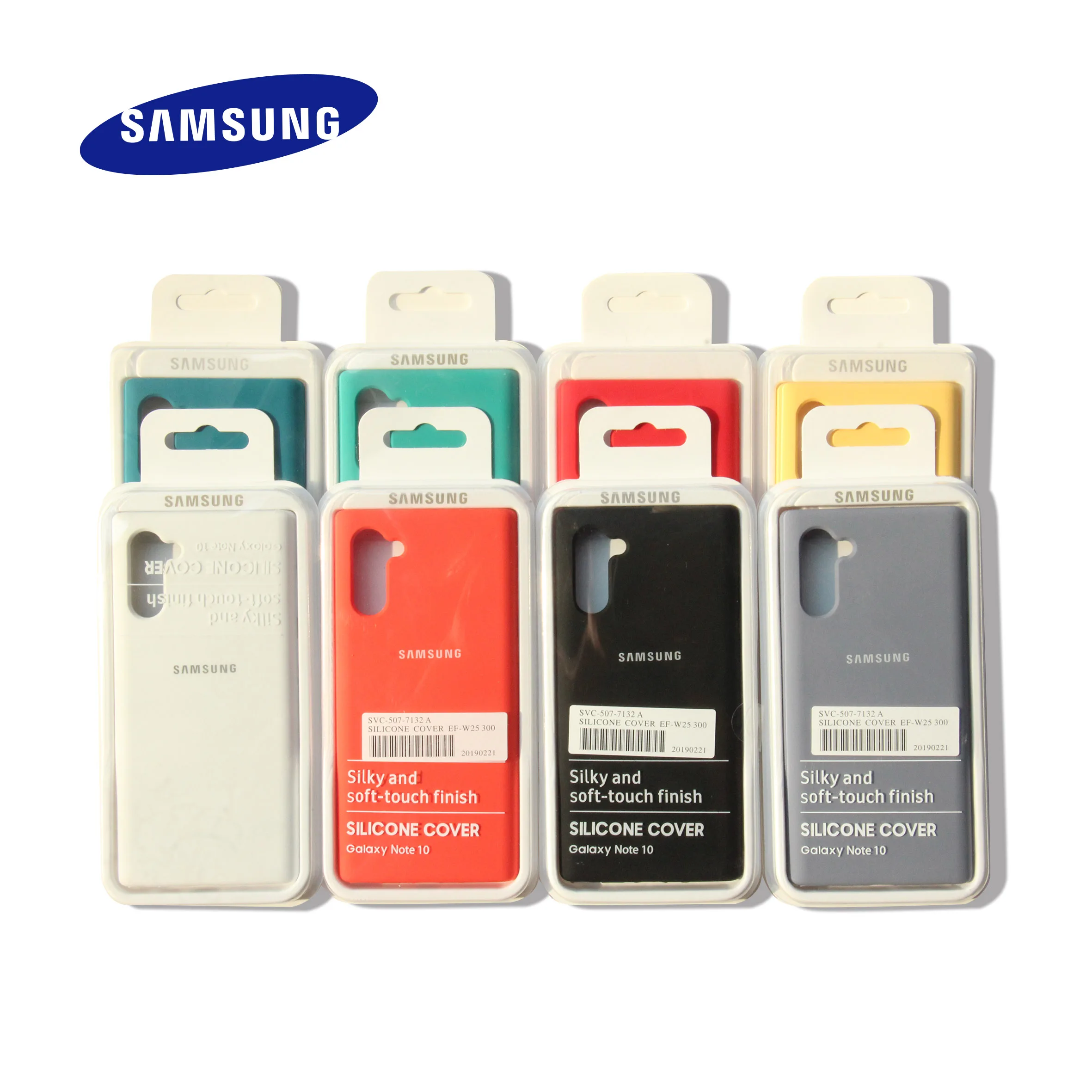 Original Samsung Galaxy Note 10 Silicone Case Silky Soft-Touch Back Open Bottom For Note10/10 Plus Full Protection Cover |