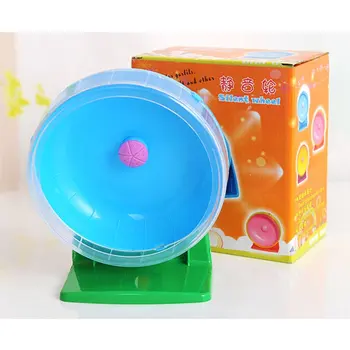 

Hamster Mute Running Wheel Golden Bear Sports Wheel Bracket Hamster Toy Silent Pet Treadmill Super Silent Runner