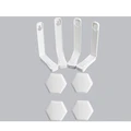 Long 4Pcs white