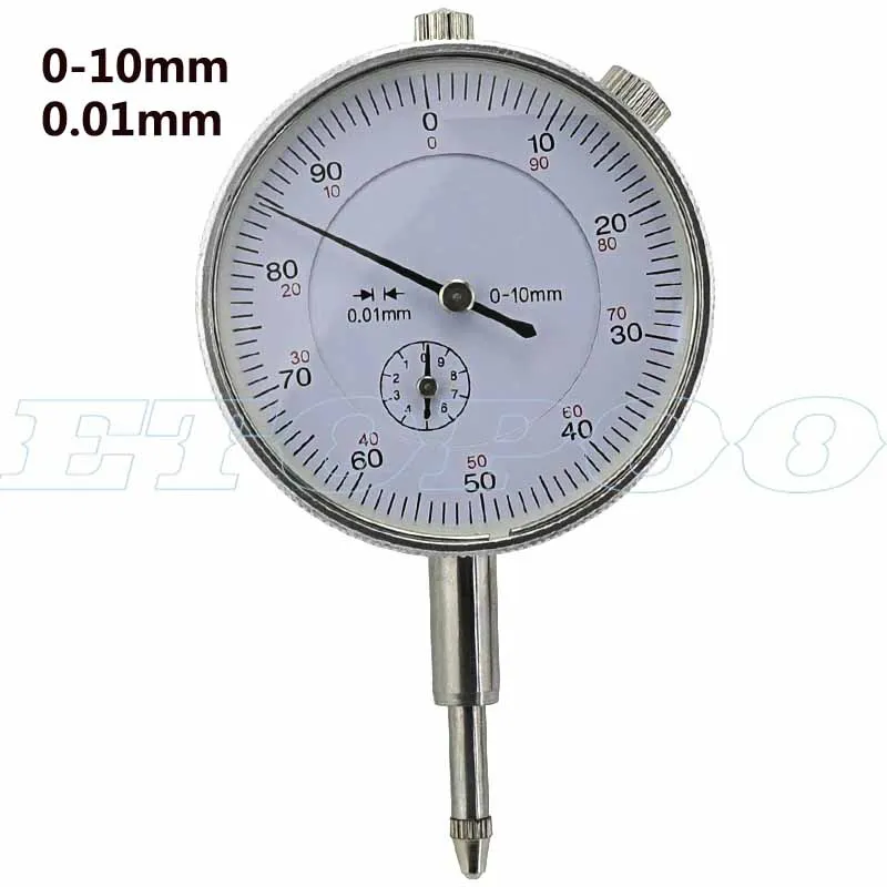 Professional Dial Test Indicator Meter Precision 0.01mm Gage 0-10mm Metric 