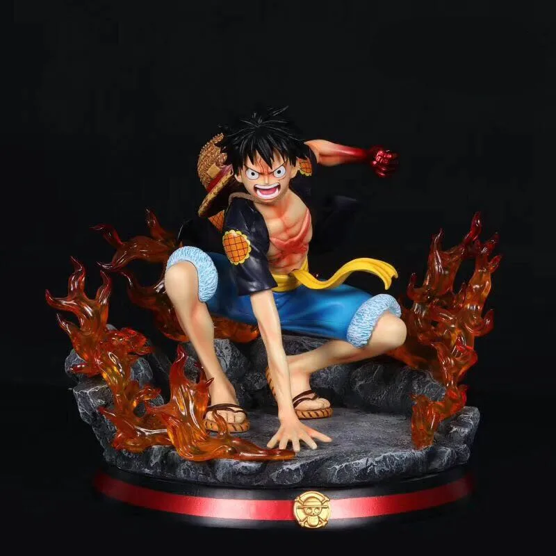 

Cartoon ONE PIECE Second Gear Monkey D Luffy The Straw Hat Pirates Captain GK Statue Anime PVC Figure Collect Model Toy M3199