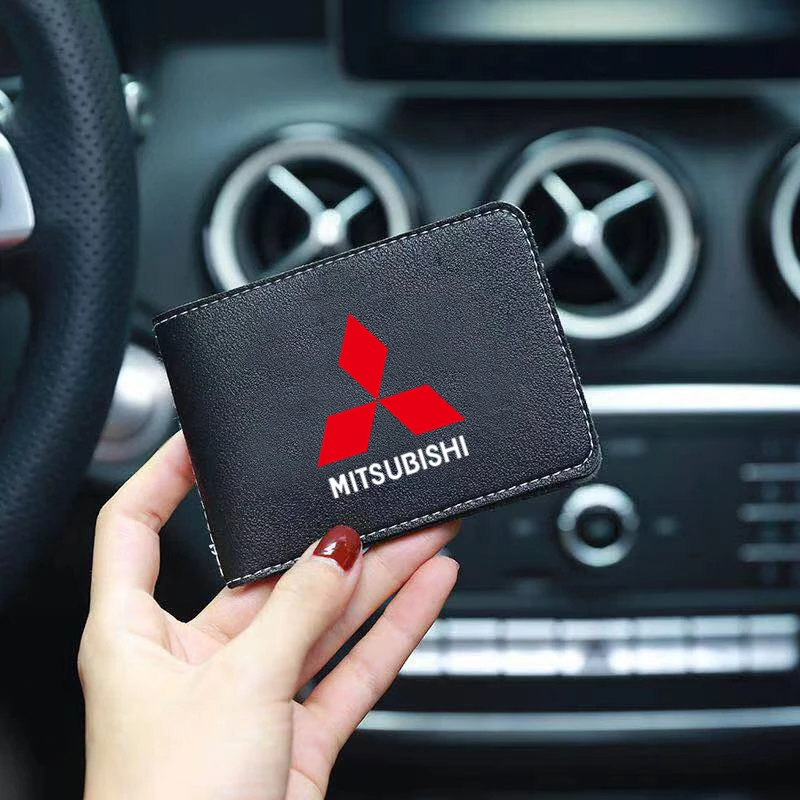 Чехол из искусственной кожи для автомобильных документов кредитница Mitsubishi ASX Lancer