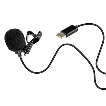 

Type C Mini Lavalier Microphone, for Android System TYPE-C Interface Mobile Phone Computer K Song Recording Microphone