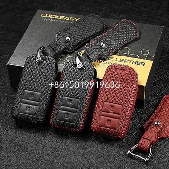 

2 button Leather car key cover Remote control Bag for Acura CDX RDX MDX 16-18