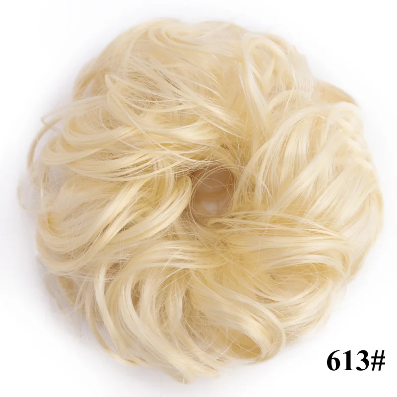 AISI BEAUTY, синтетические шиньоны для наращивания, кудрявые, грязные пучки волос, резинки для волос, элегантные шиньоны, свадебные волосы для женщин и детей - Цвет: 613