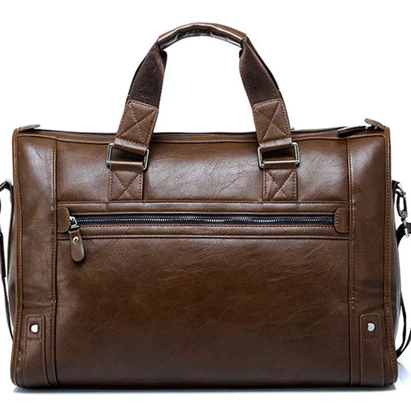 Новая брендовая дизайнерская мужская дорожная сумка из плотной кожи, модная дорожная сумка, Большая вместительная сумка-мессенджер, повседневная короткая сумка