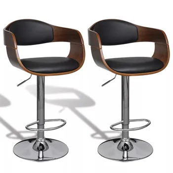 

VidaXL Bar Stool Bar Chairs 2 Pcs With Backrest Synthetic Leather 270549