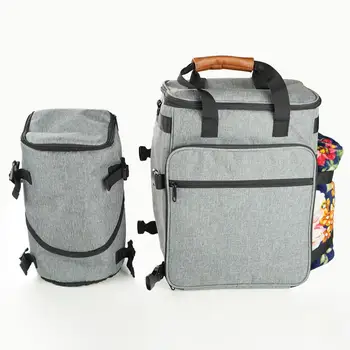 

Portable Pet Travel Bag Multiple Pockets Dogs Tote Bag With 1 Dog Food Carrier Bag Pet Storage Organizer Supplies For Travel