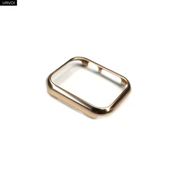 URVOI Shiny Metal Frame Case - Sleek Aluminum Alloy Bumper for 46mm-Series 10 (Vintage gold)