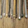 Double Foxtail Chain Bracelet Vantage silver color Byzantine Stainless Steel Link Men Bracelet In 7.7