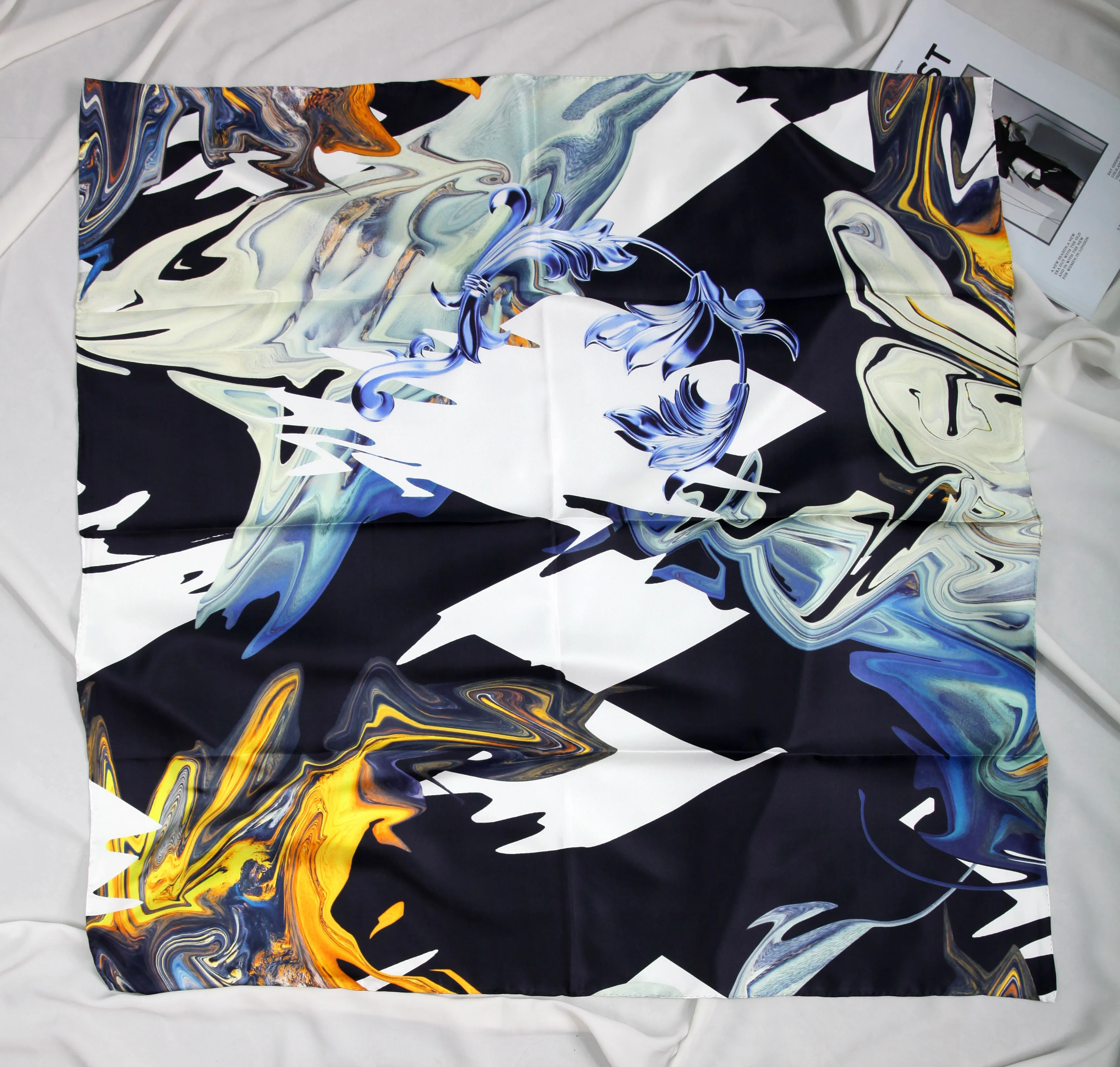 

ELEGANT HANDMADE BRAND 100% 14mmTwill Silk Scarf TWIC-200125A