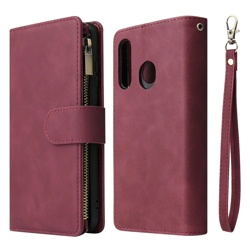 Honor 20 Lite 10 i Zipper Wallet Multifunction Case for Huawei Honor 20e 20 Pro 20s Luxury Flip Cover Funda Honor 10i Case Coque