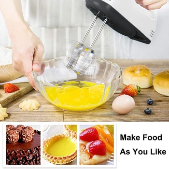 

5 Speed Control Hand Mini Mixer Food Blender Multifunctional Food Processor Kitchen Mini Electric Manual Cooking Tools