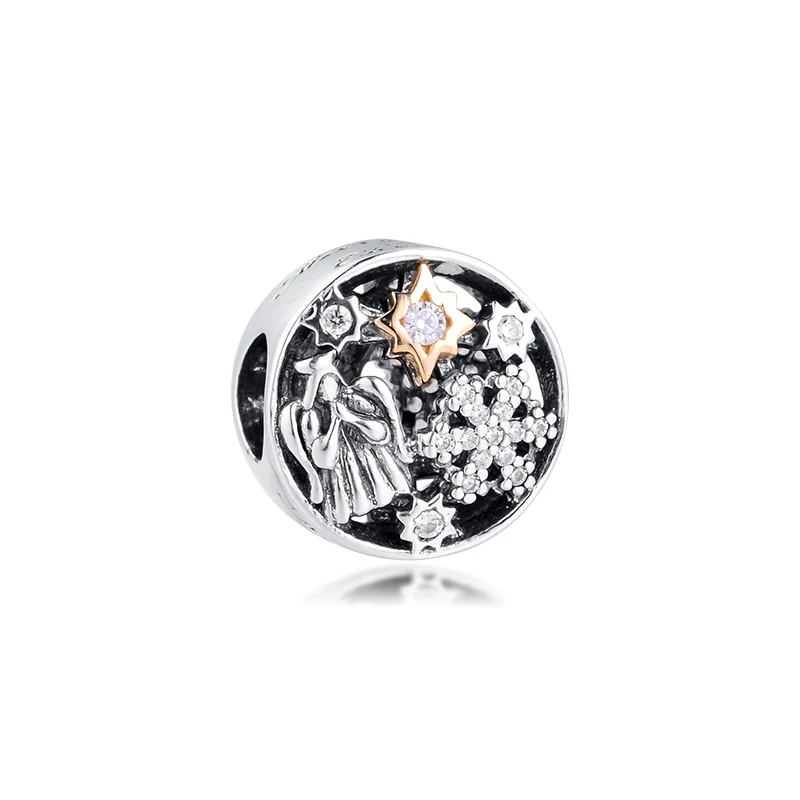 Подвески для браслетов Pandora самоотверженные бусины с натуральным золотом 14 к 100%