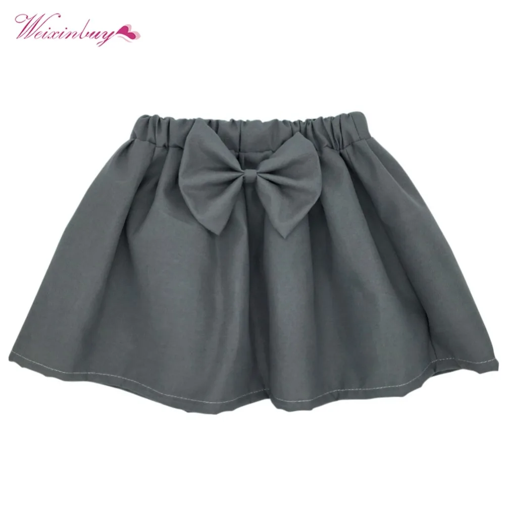 WEIXINBUY/10 стилей, мини-юбка для малышей Милая плиссированная пышная Однотонная юбка с бантом для маленьких девочек юбки для новорожденных девочек от 0 до 6 месяцев