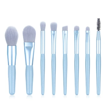 

8/7pcs Wooden Handle Make up Brush Set Eyeshadow Eyeliner Eyelashes Eyebrow Foundation Powder Makeup Brushes Brochas Maquillaje