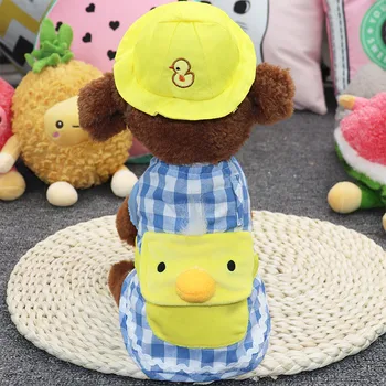 

Spirng Autumn Dog Clothes Yellow Duckling Pets Outfits Warm Clothes for Small Dogs Cat Costumes Coat Jacket Puppy Jacket Dogs