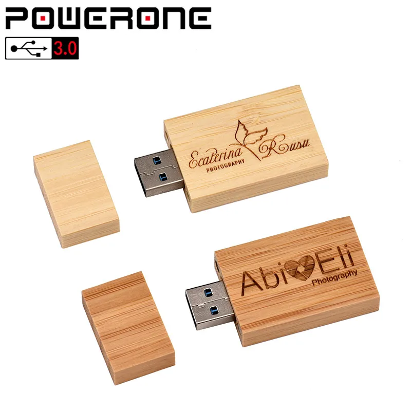 POWERONE USB 3,0 персональный логотип деревянный блок USB флеш-накопитель Красная деревянная Флешка 4 ГБ 16 ГБ 32 ГБ 64 ГБ флеш-накопитель карта памяти подарок