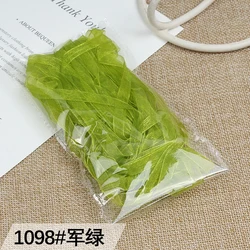 10m Roll Transparent Chiffon Ribbon for Gift Packaging and DIY Crafts (Army Green)