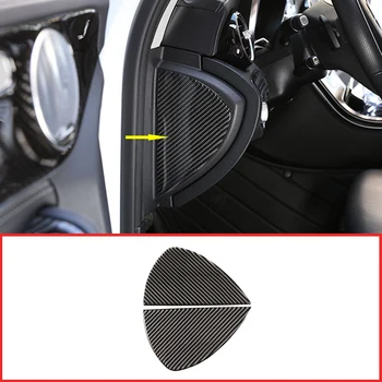 

Real Carbon Fiber Side Decoration Cover 3D Sticker For Mercedes Benz C Class W205 C180 2016-2019 Car Interior Accessories