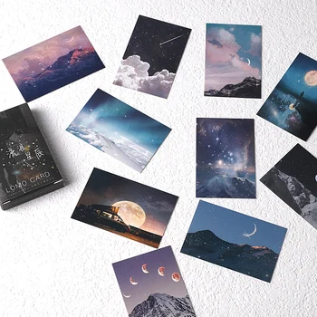 

28 Sheets/Set Wandering Stars Lomo Card Starry Sky Mini Postcard Message Card Christmas Gifts