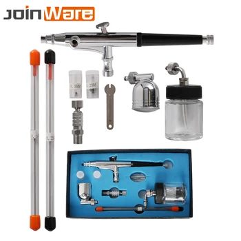 

Dual Action Airbrush Compressor Kit paint Spray Gun Sandblaster Sandblast gun for Art car model Tattoo Nail with 0.2 0.3 0.5mm