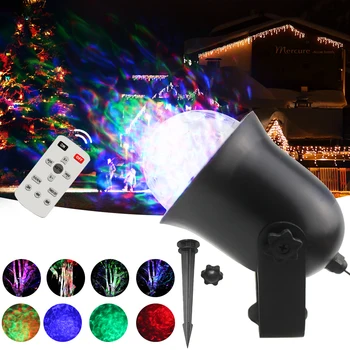 

Outdoor Light Projector Water Effect Flame Light Stage Light For Christmas Home KTV Wedding Show UK Plug