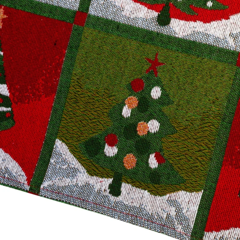 Модная Современная хлопковая Рождественская скатерть с мультяшным принтом, элегантные приспособления для декора вечеринки, чехлы для