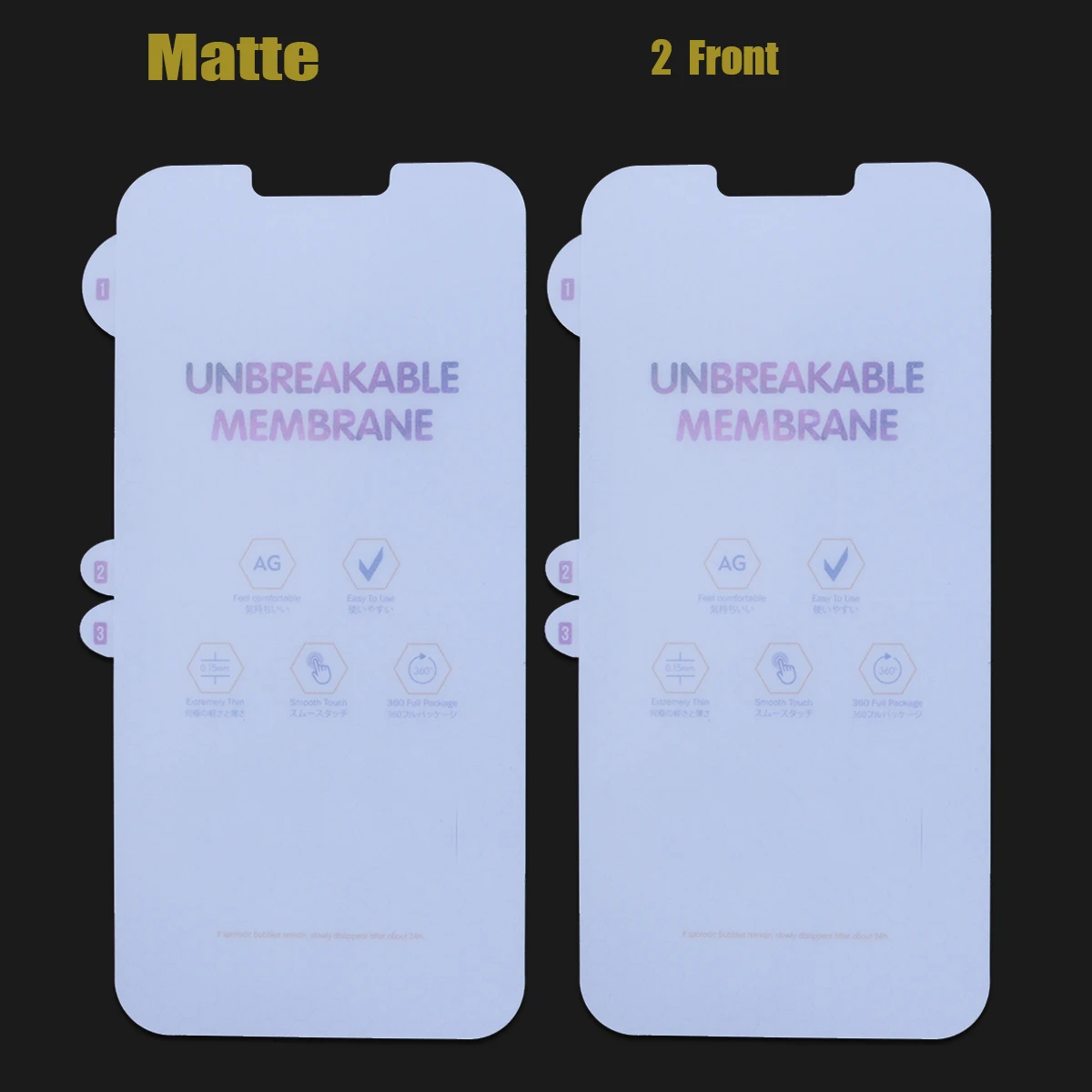 2-Pack Full Coverage Hydrogel Screen Protector – Premium Soft TPU Protective Film
