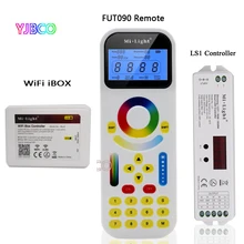MiBOXER FUT090 2.99 ZONE Tracklight Remote LS1 4 in 1 Smart LED Controller for Single Color,CCT,RGB RGBW Strip,DC12V 24V 15A