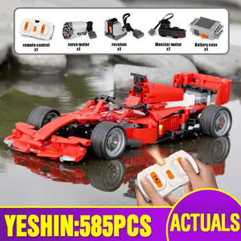 

Yeshin MOC Car Motor Function Cars The Technic Motor Car F1 Speed Racing Car Building Blocks Bricks Assembly Car Model Kids Toys