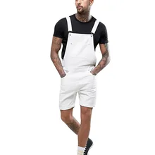 OEAK Мужская мода Slim Fit комбинезон джинсовый комбинезон брюки на подтяжках белый круг комбинезон Комбинезоны