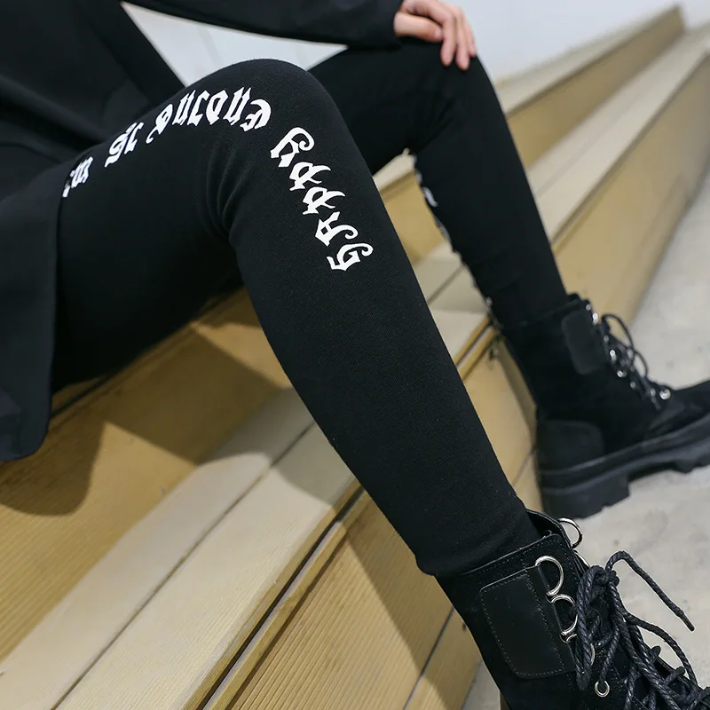 Leggings con stampa nera da donna senza Leggings trasparenti per esercizi  da strada pantaloni elasticizzati da donna a stella Plus Size M L XL XXL| Leggings| - AliExpress