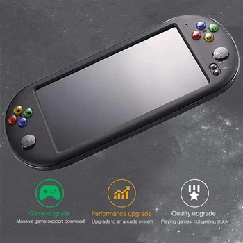 

Powkiddy 7 Inch Game Console Portable Retro Handheld for NeoGeo/FC/GB/GBC/GBA/CPS 8GB Retro Classic Video Game Player for Kids
