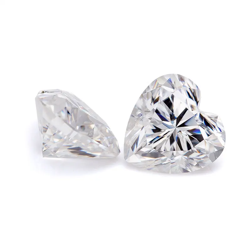 Серьги-гвоздики 2020 горячая Распродажа D color VVS1 white heart cut 6 5 мм свободные Серьги с