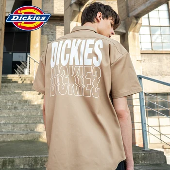 

Genuine Dickies New Products High Quality Fashion Casual Multi-bag Tooling Wind Short Sleeve Shirt Letter Print Xia Men Shirt