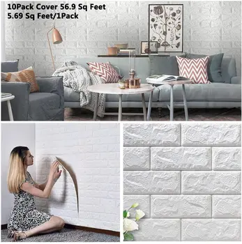 

3D Wall Stickers Bedroom Decor DIY European Style Foam Brick Room Decor Wallpaper Wall Decor Living Wall Sticker for Kids