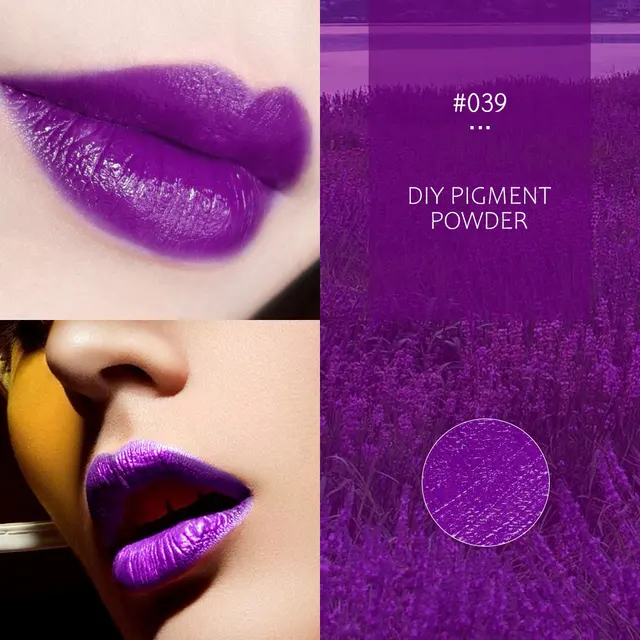 Colorful Lipstick Pigment Powder Lip Gloss Makeup DIY Lip Gloss Lipstick  Tool Powder Blush Eye Shadow High Gloss Cosmetics