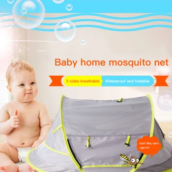 

Baby Beach Tent Portable Pop Up Tent UPF 50+ Sun Shelters Baby Shade with Mosquito Net Sun Shade Beach Umbrella for Infant PP