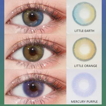 

Magic Blue or Orange Circle Color Cosmetic Contact Lens for Eyes Yearly Use Cosmetic Contacts for Eyes Beautiful Pupil