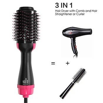 

Hair Dryer Negative ion Hairdryer Brush for Hair Professional 2-in-1 Hair Dryer Brush Constant Temperature Hair Straightener