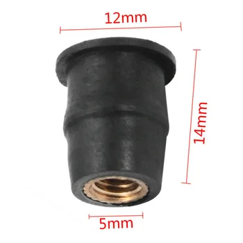 

Accessories Well Nut Black M5 Windshield Fairing 12x14mm Set Parts Replacement