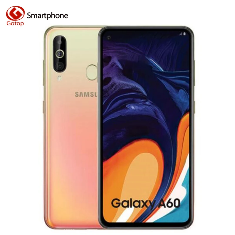 Мобильный телефон Samsung Galaxy A60 SM A6060 смартфон на базе Android 6 3 дюйма FHD+ восьмиядерный