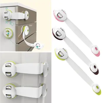 

Child Baby Safety Cupboard Locks Straps Extra Easy Install, No Tools Needed – 6 Pack