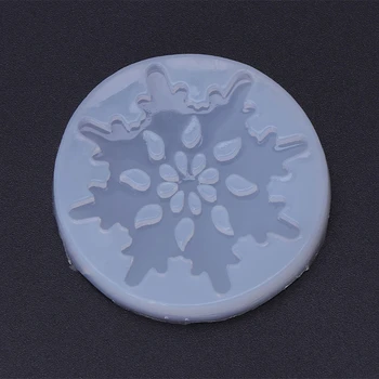 

Silicone Mold Snowflake Christmas DIY Crafts Jewelry Making Pendant Epoxy Resin DXAA