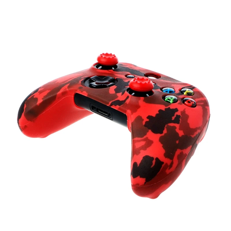 Камуфляжный силиконовый защитный чехол для джойстика + 2 XBox One X S Controller M2EC |